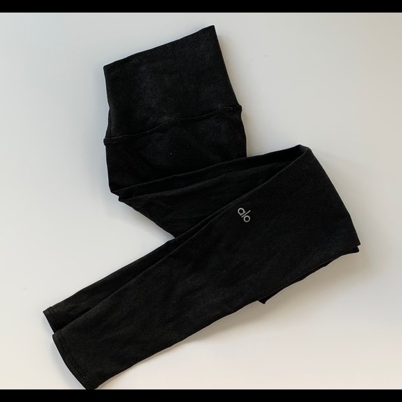 Alo Yoga Airbrush faux leather leggings - Picture 3 of 9